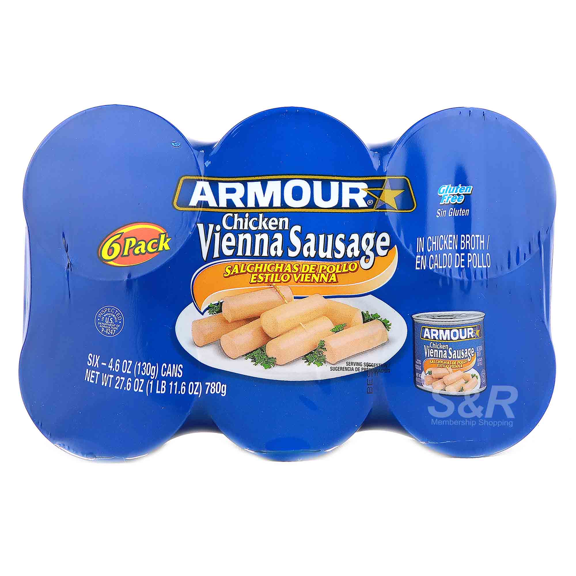 Armour Star Chicken Vienna Sausage 6 cans